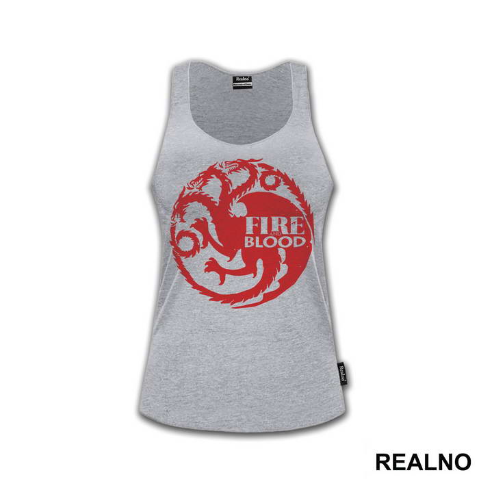 The Targaryen Sigil Fire And Blood - House Targaryen - Game Of Thrones - GOT - Majica
