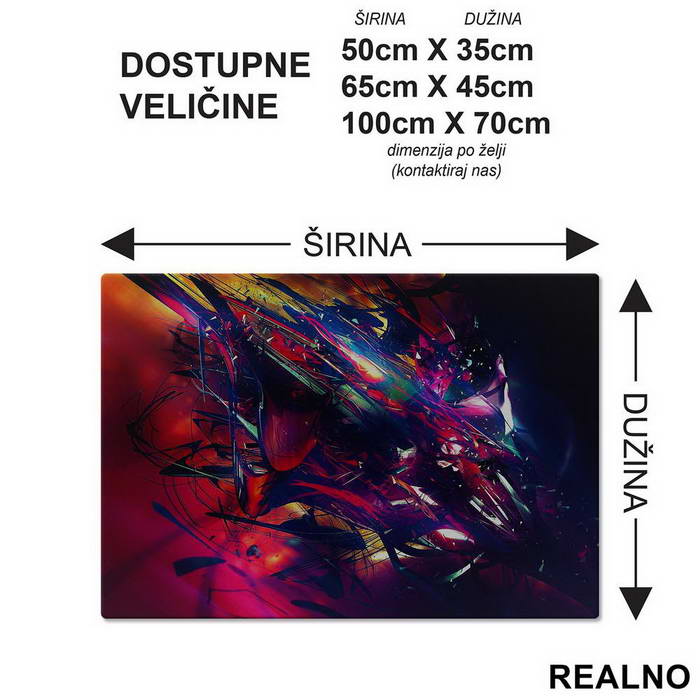 Color Splash - Art - Podmetač za sto