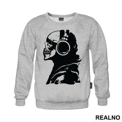 Skull With Headphones - Muzika - Majica