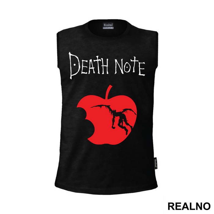 Red Apple And Logo - Death Note