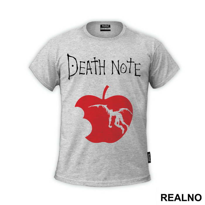 Red Apple And Logo - Death Note