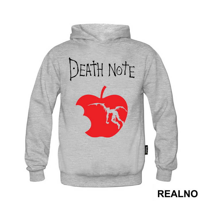 Red Apple And Logo - Death Note