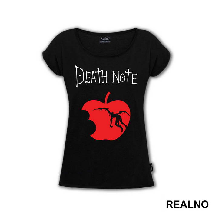 Red Apple And Logo - Death Note