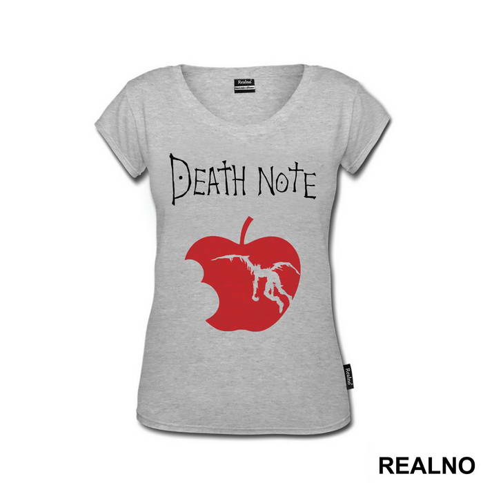 Red Apple And Logo - Death Note