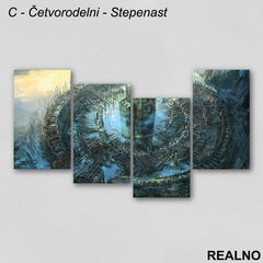 Tvrđava - Crtež - Slika na platnu - Kanvas