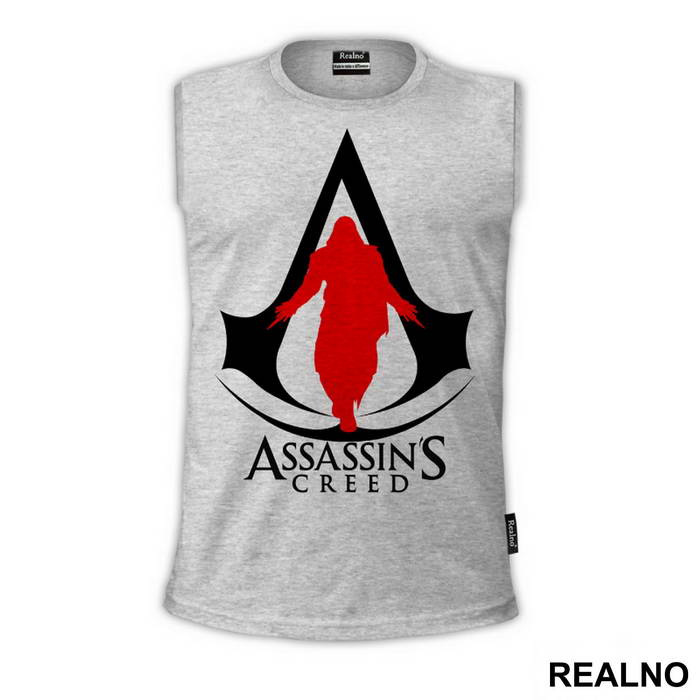 Black Logo And Red Guy - Assassin's Creed