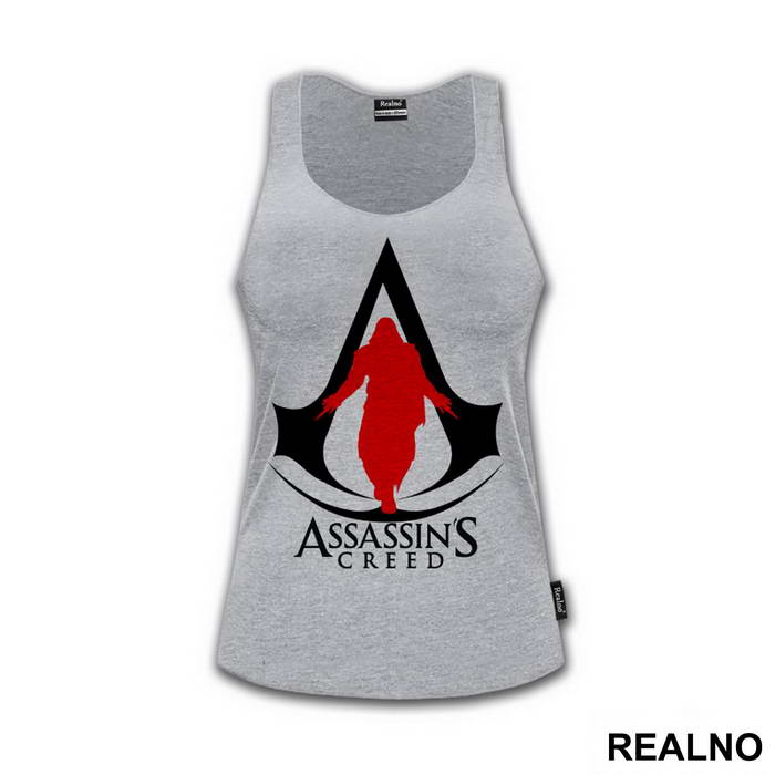 Black Logo And Red Guy - Assassin's Creed