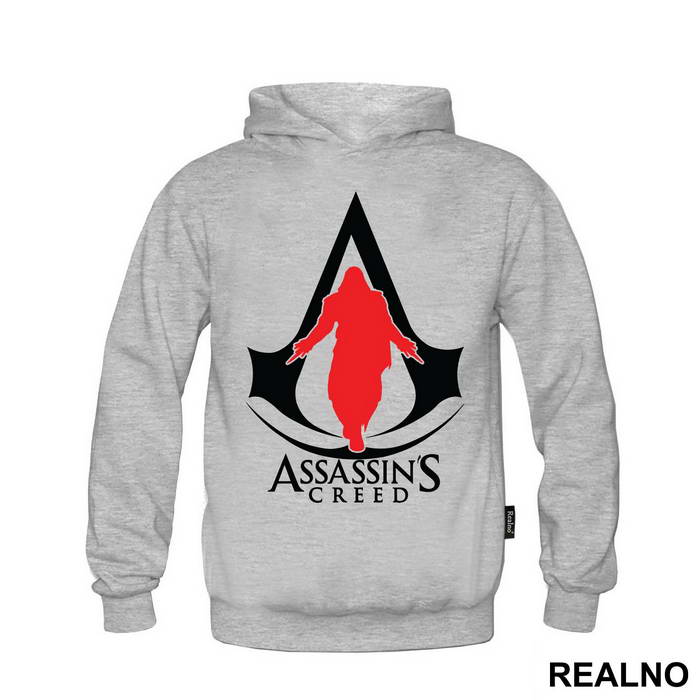 Black Logo And Red Guy - Assassin's Creed