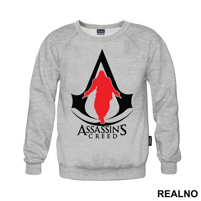 Black Logo And Red Guy - Assassin's Creed
