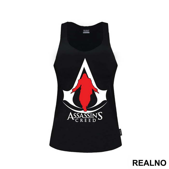 Black Logo And Red Guy - Assassin's Creed
