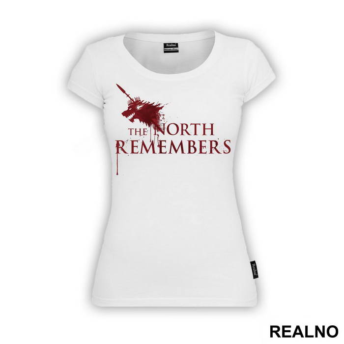 The North Remembers - Dripping Blood - House Stark - Game Of Thrones - GOT - Majica