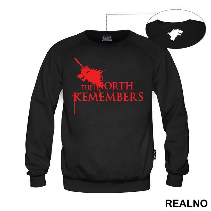 The North Remembers - Dripping Blood - House Stark - Game Of Thrones - GOT - Majica