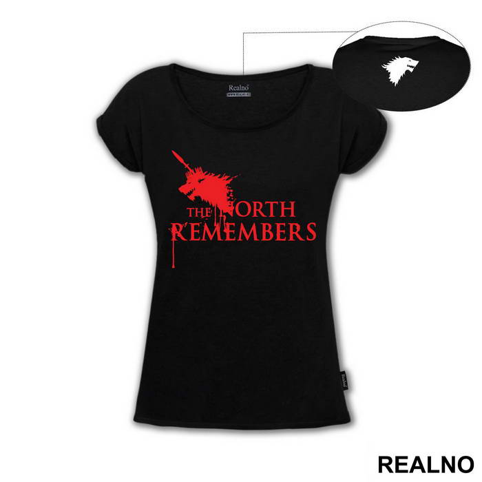 The North Remembers - Dripping Blood - House Stark - Game Of Thrones - GOT - Majica