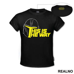 This Is The Way Helmet Outline - Mandalorian - Star Wars