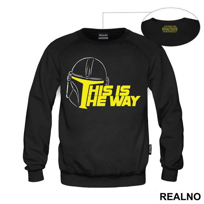 This Is The Way Helmet Outline - Mandalorian - Star Wars