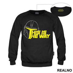 This Is The Way Helmet Outline - Mandalorian - Star Wars