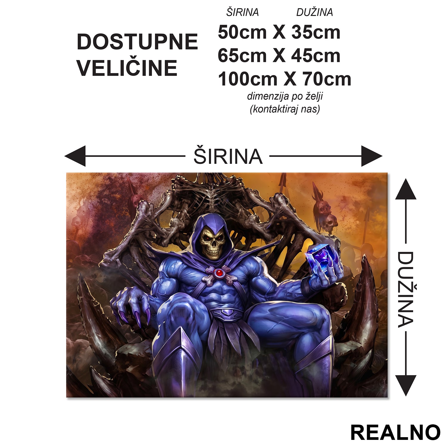 Skeletor Na Tronu - Masters of the Universe - Podmetač za sto