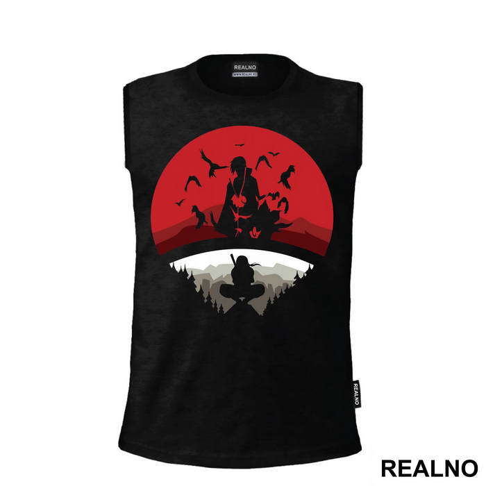 Itachi Inside Uchiha Clan Logo - Naruto