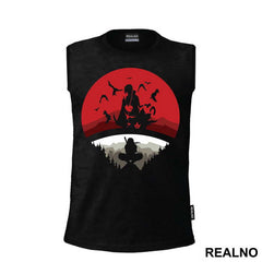 Itachi Inside Uchiha Clan Logo - Naruto