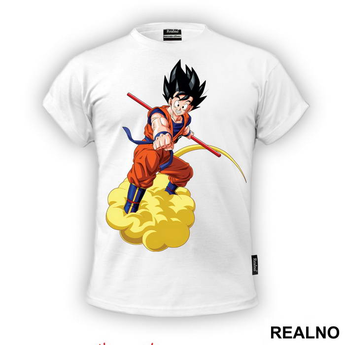 Flying - Nimbus - Goku - Dragon - Ball - Majica