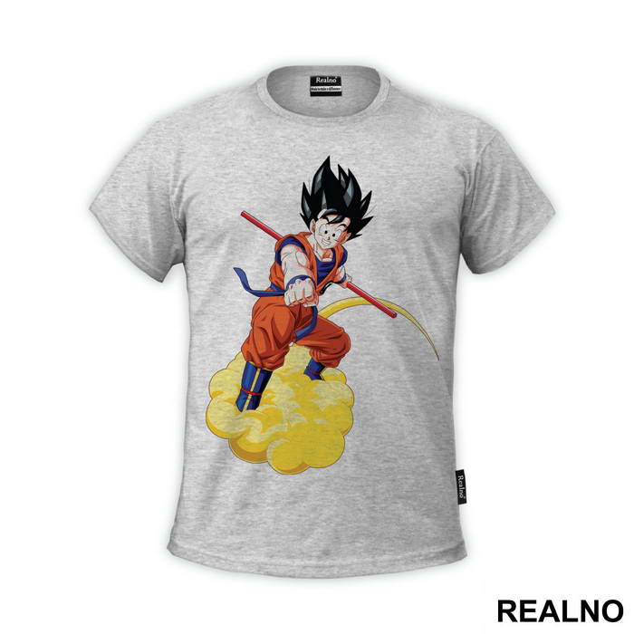 Flying - Nimbus - Goku - Dragon - Ball - Majica