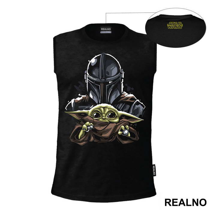 Looking Over Baby Yoda - Mandalorian - Star Wars