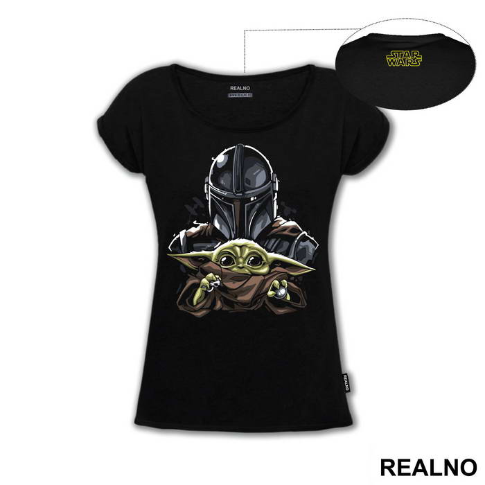 Looking Over Baby Yoda - Mandalorian - Star Wars