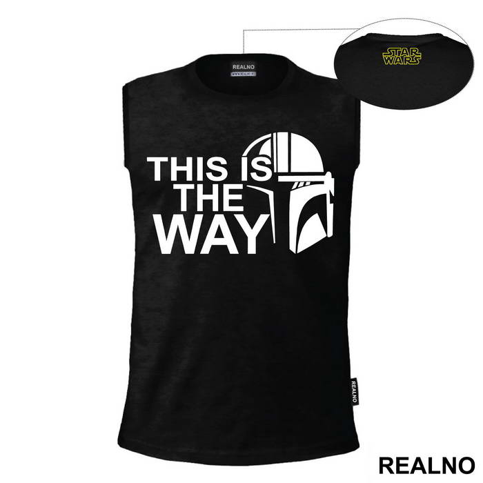 White Outline This Is The Way - Mandalorian - Star Wars