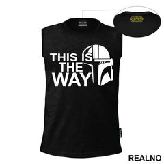 White Outline This Is The Way - Mandalorian - Star Wars