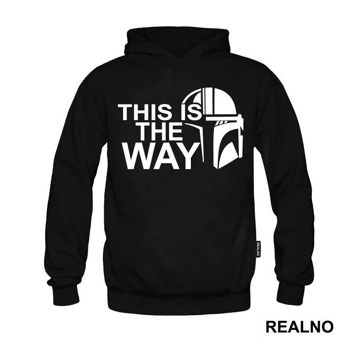 White Outline This Is The Way - Mandalorian - Star Wars