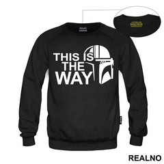 White Outline This Is The Way - Mandalorian - Star Wars