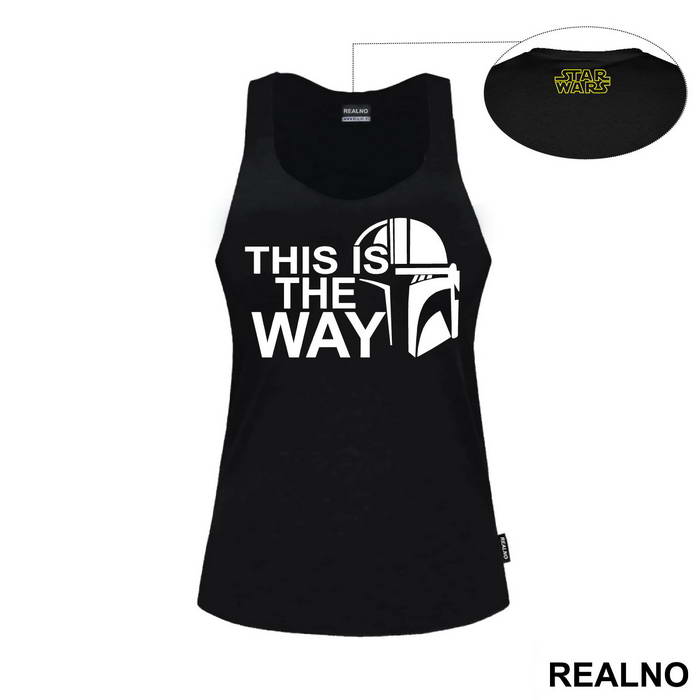 White Outline This Is The Way - Mandalorian - Star Wars