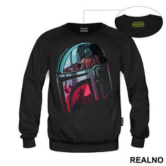 Mandalorian Helmet Double Exposure - Star Wars
