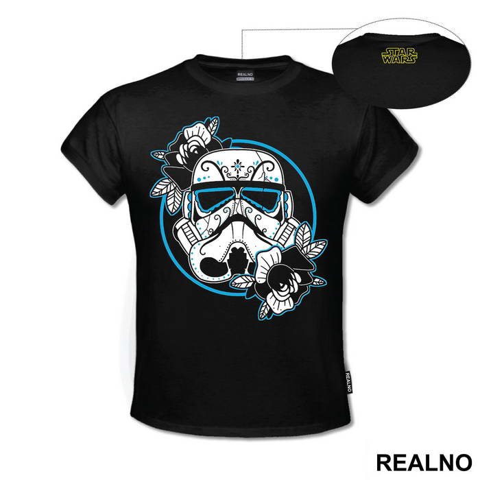 Stormtrooper Helmet With Flowers - Star Wars