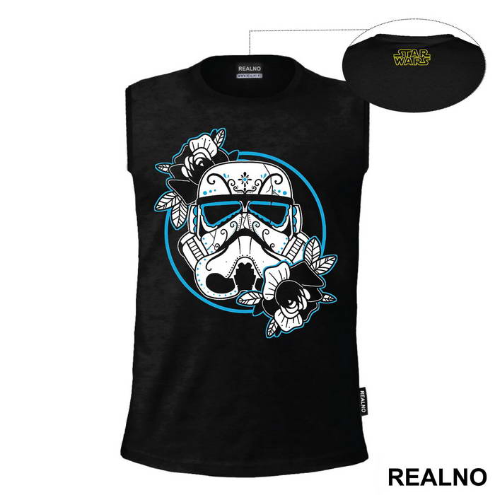 Stormtrooper Helmet With Flowers - Star Wars