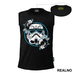 Stormtrooper Helmet With Flowers - Star Wars