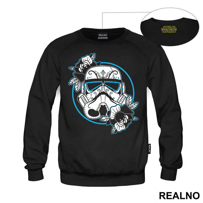 Stormtrooper Helmet With Flowers - Star Wars