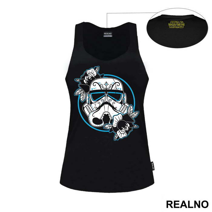 Stormtrooper Helmet With Flowers - Star Wars