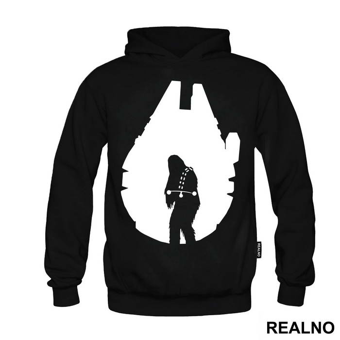 Millennium Falcon Chewbacca Outline - Star Wars