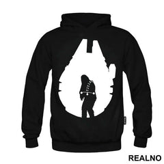 Millennium Falcon Chewbacca Outline - Star Wars
