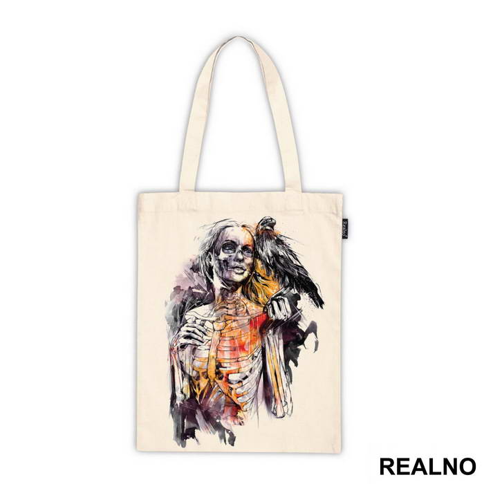 Love Till Death - Skeleton Girl Watercolor - Art - Majica
