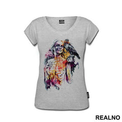 Love Till Death - Skeleton Girl Watercolor - Art - Majica