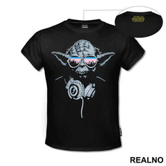 Yoda With Headphones And Sunglasses - Star Wars