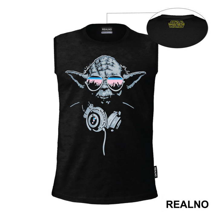 Yoda With Headphones And Sunglasses - Star Wars