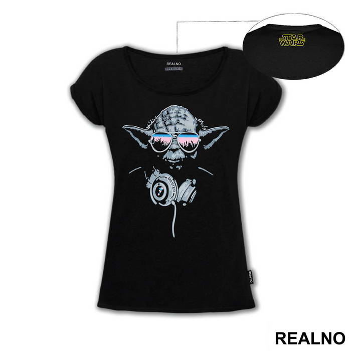 Yoda With Headphones And Sunglasses - Star Wars