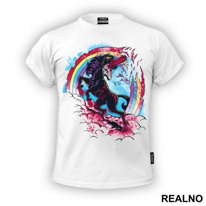 Murdercorn - It's Like Unicorn With Rainbows - Only Scarier - Art - Majica
