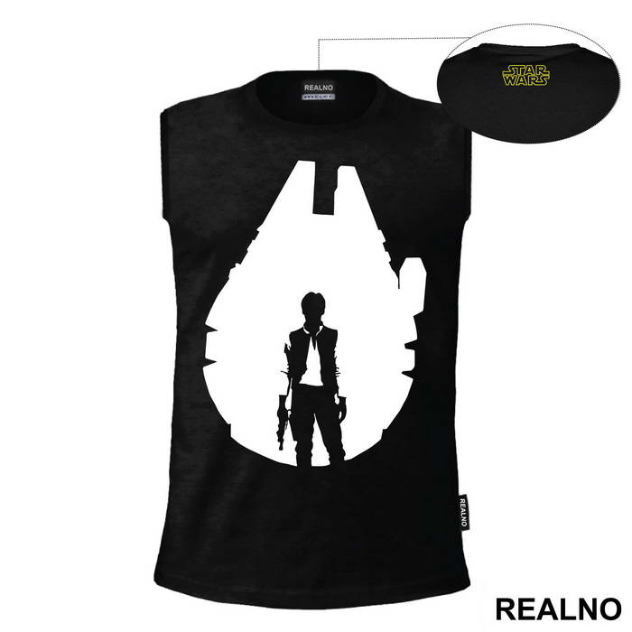 Millennium Falcon Han Solo Outline - Star Wars