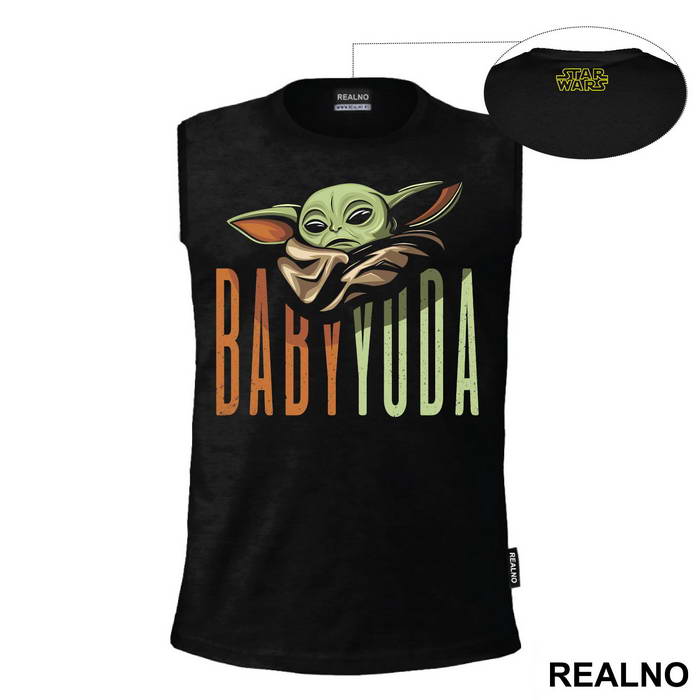 Baby Yoda Tall Text - Mandalorian - Star Wars