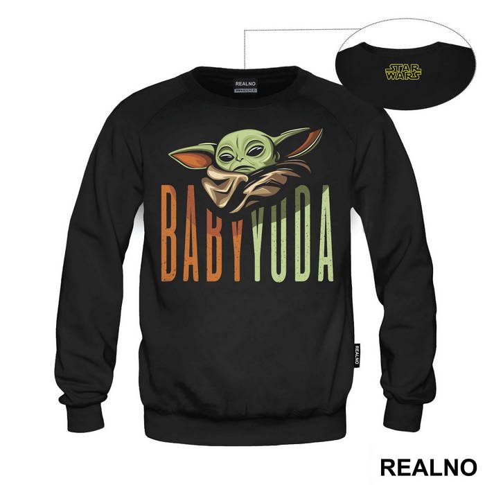 Baby Yoda Tall Text - Mandalorian - Star Wars