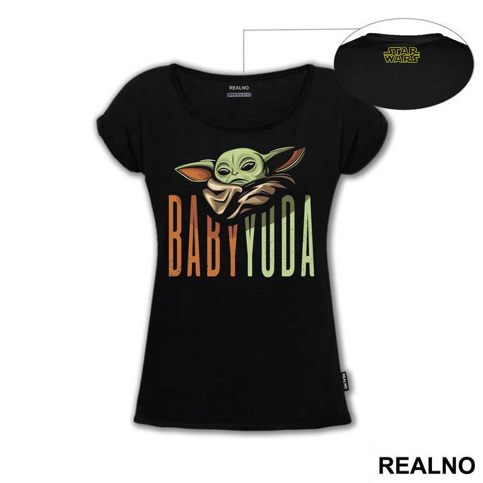 Baby Yoda Tall Text - Mandalorian - Star Wars